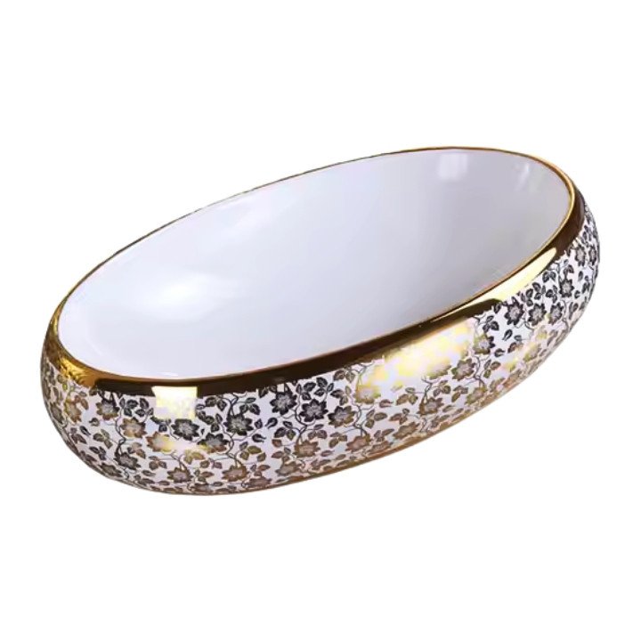 396G Golden Decorative Counter Top Basin