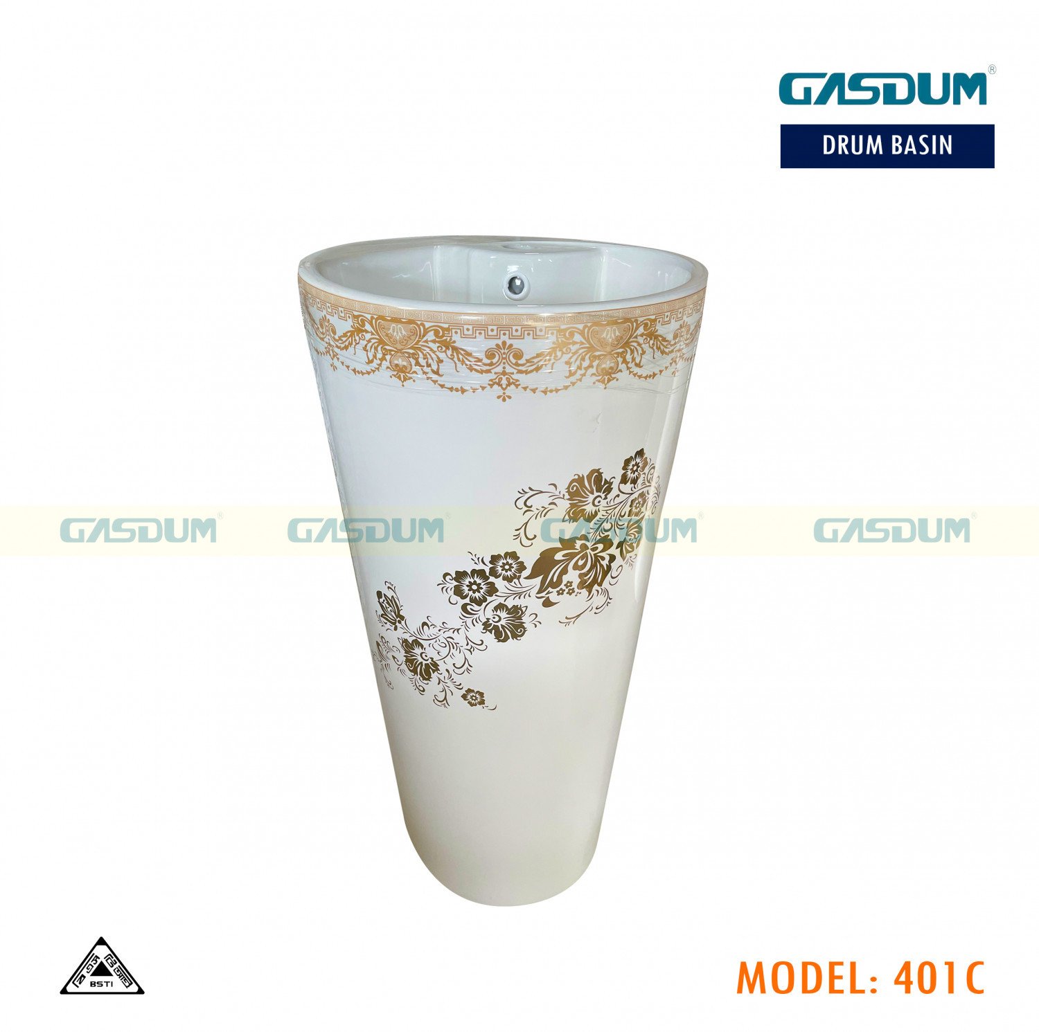 NEW ARRIVAL CLASSICAL GOLD DECORATIVE DRUM BASIN G401C