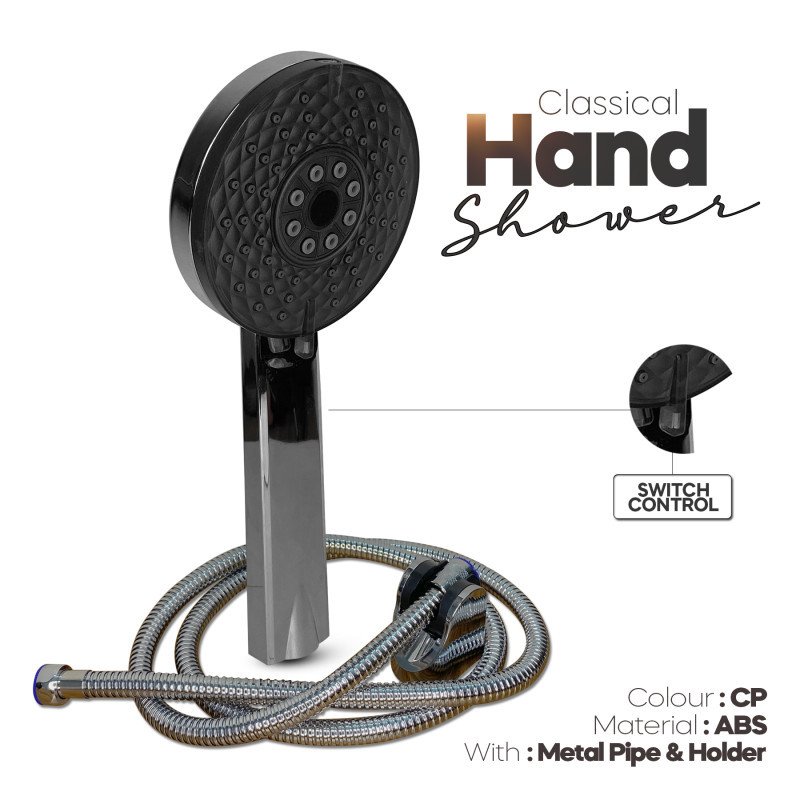 Classical High Pressure Hand Shower- ABS Body