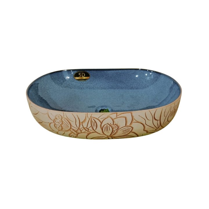 5940-2 New colorful Golden Decorative Counter Top Basin