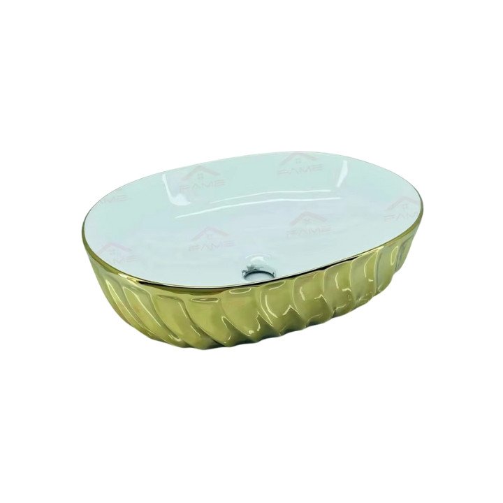 2256WG-A Golden Decorative Counter Top Basin