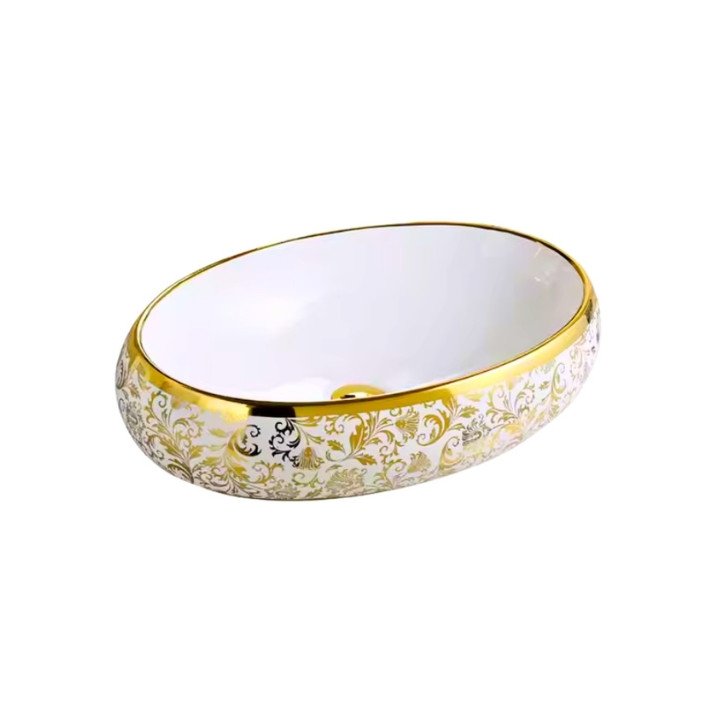 396G-1 Golden Decorative Counter Top Basin