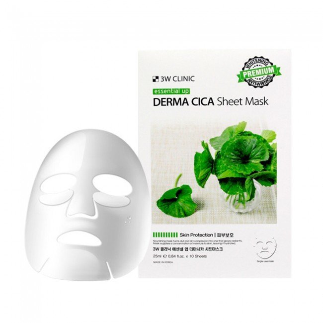 3W Clinic Essential Up Derma Cica Sheet Mask