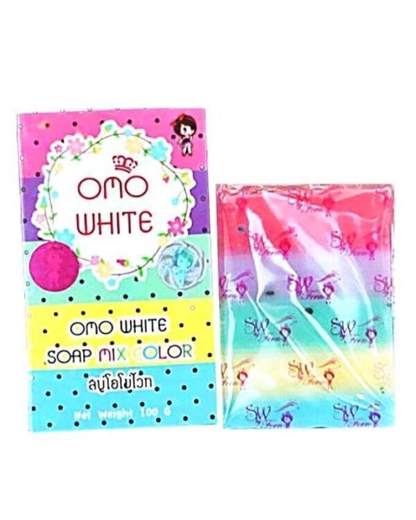 Omo White Plus Soap 5 Colored Mix - Thailand
