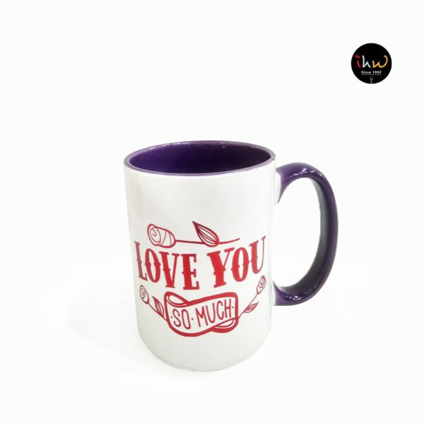 Love Mug with Color Inside Purple - LV428