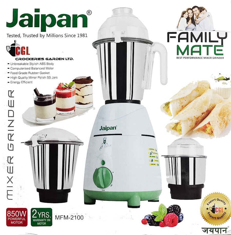 Jaipan Family Mate Mixer Grinder Blender 850W