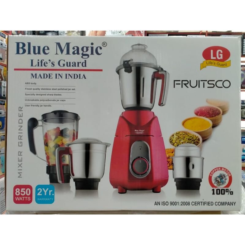 LG Blue Magic Mixer Grinder (4 in 1) Blender 850W Fruity