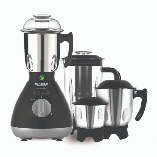 Maharaja Whiteline POWERCLICK Mixer Grinder 750 W (Black, 4 Jars ..