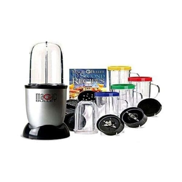 Magic Bullet Blender - 21 Pcs Set - Silver and Black