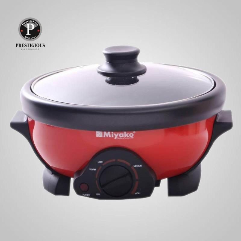 Miyako Curry Cooker-4L, Removable nonstick pan Automatic cooking and warming system