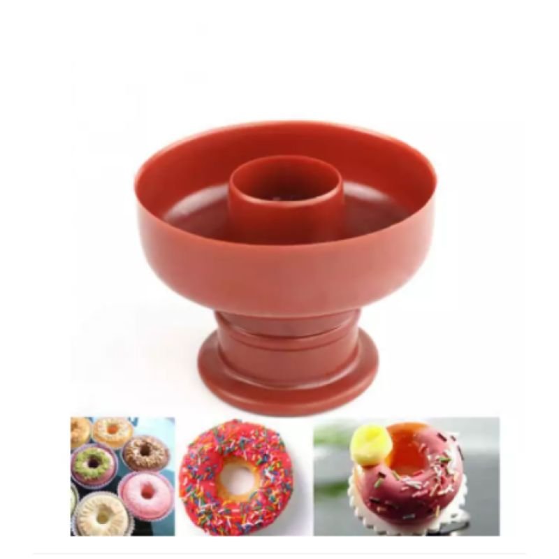 Plastic Donut Cutter Baking Pan Non-stick Desserts Maker Mold Safe Donut Cutter Bread Cutter Donut Mold for Baking