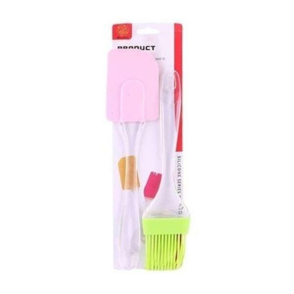 Silicone 2pcs Oil Brush - Transparent