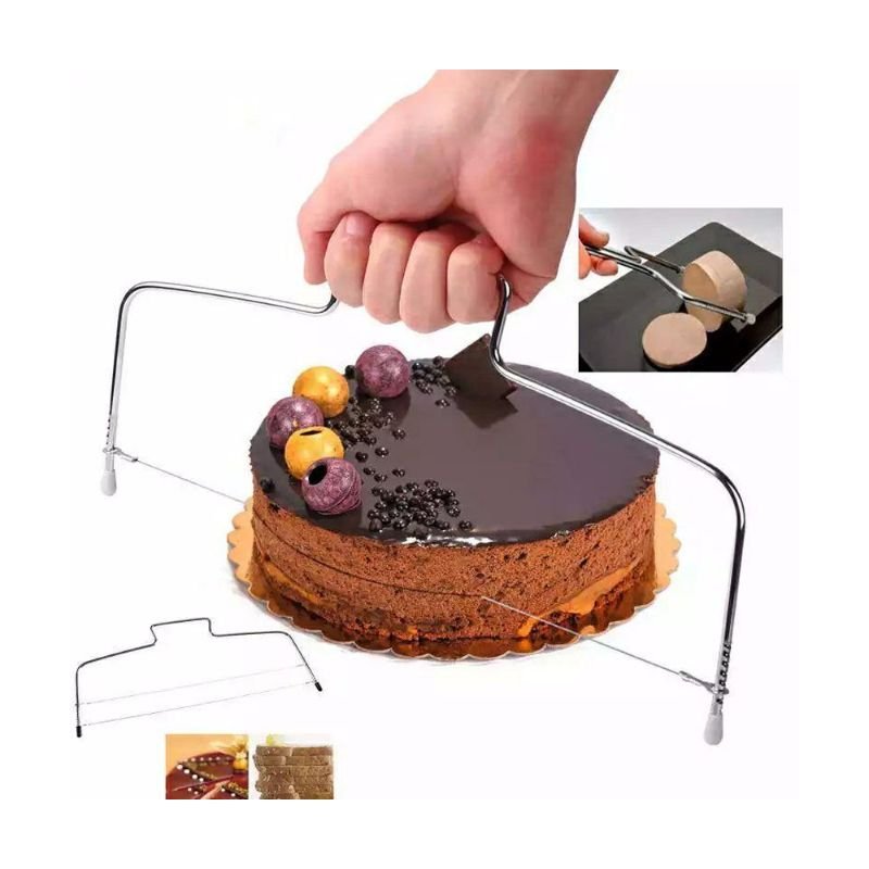 Hot kitchen tools stainless steel wire cutter cake cutter bread cutting leveler decorator kitchen tool