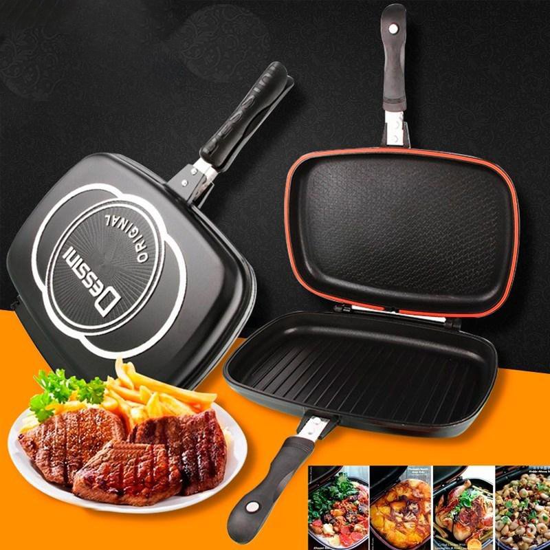 Double Side Grill Pan 36CM – Black