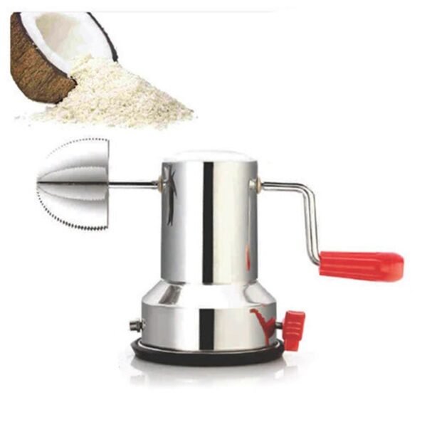 Coconut Scrapper designed to save time & prevent your hands from cuts and scrapping. It is surely a wonderful addition to your kitchen. The Scrapper is made from erosion free SS blades
