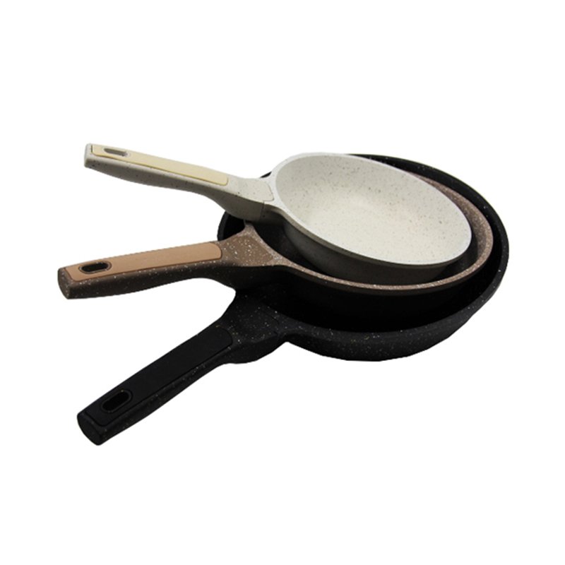 FESSLE Marble Induction Bottom Fry Pan – Set of 3pcs