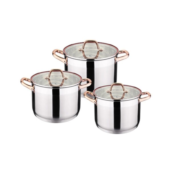 Kaisa Villa Stainless Steel 6pcs Cookware Set -KV-6627