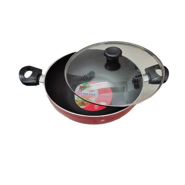 KIAM Non Stick Korai With Glass Lid 22CM