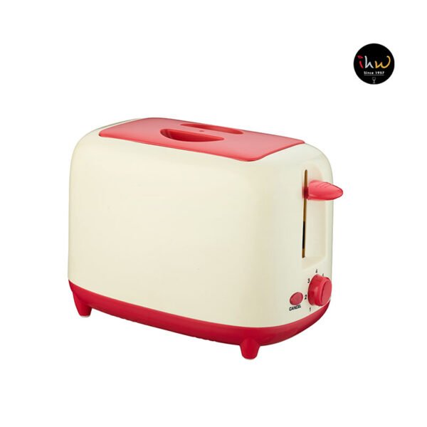 Ocean Bread Toaster 2 Slice With Cover Pink  OBT802P