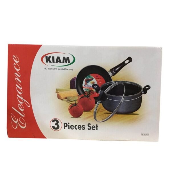 Kiam Non-Stick 3 Pcs Cookware Set