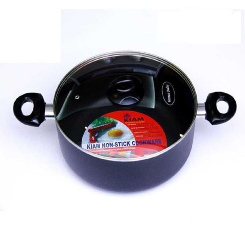 Kiam Non Stick 28 CM Casserole – Black (IB)