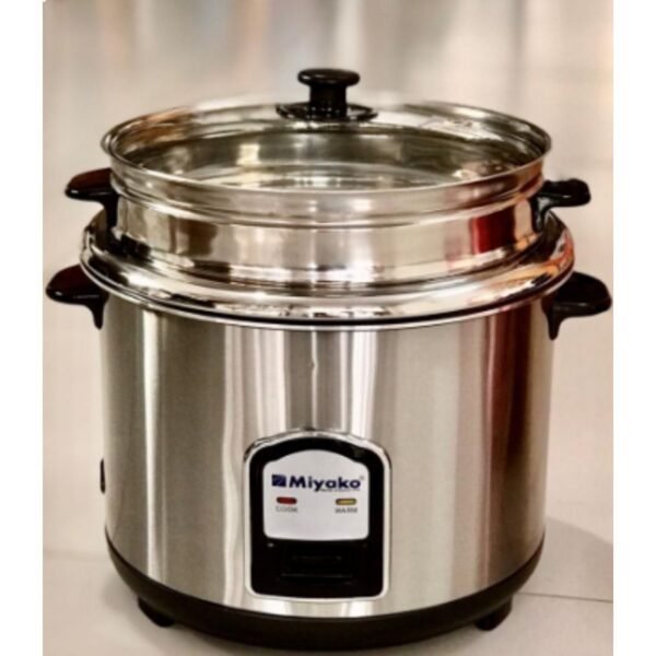 Miyako 2.8 L keep Warm - Double Pot Non Stick With Glass Lid Rice Cooker