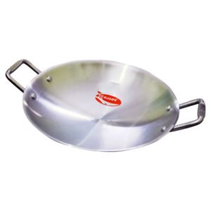 Alusafe Aluminium Flat karhai without lid 41 cm ( 2 KG appx) ASFK-2300 XL