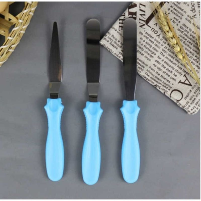 Heavy Stainless Steel 3 Pcs Cake Knife Set-9 inch (Cake Planer)