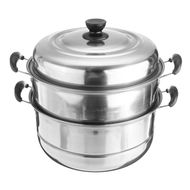 30CM Stainless steel steamer shua three-layer soup pot