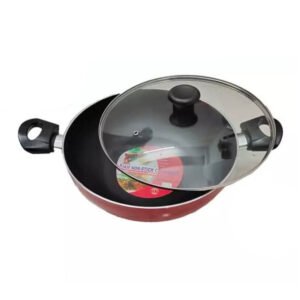 KIAM Non Stick Korai With Glass Lid 26CM