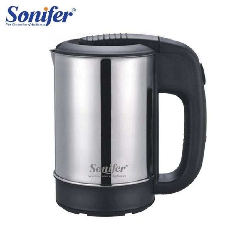 Sonifer SF 2011 Portable Travel Water Boiler 0.5 Litre – Silver/Black