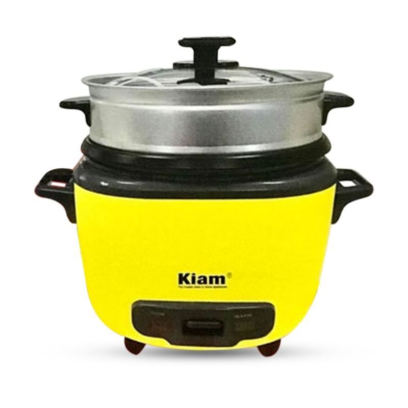 Kiam Premium Luxury Drum Rice Cooker 1.8L-(Dobule Pot) – One Ss Pot & One Coating Pot