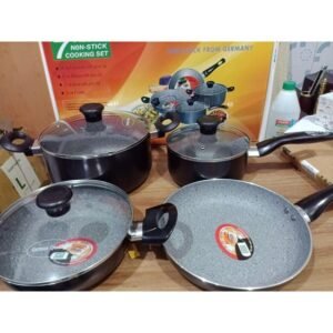 Kiam Premium Luxury Marble Coating Layers Non-Stick 7 Pcs Cookware Set