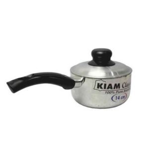 Kiam Premium Luxury 14 Cm Milk Pan/Pot Pure Aluminium Cookware With Aluminium Lid