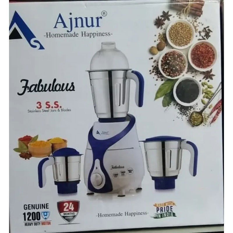 1200 Watts Ajnur Fabulous Blender Plus Mixer Grinder