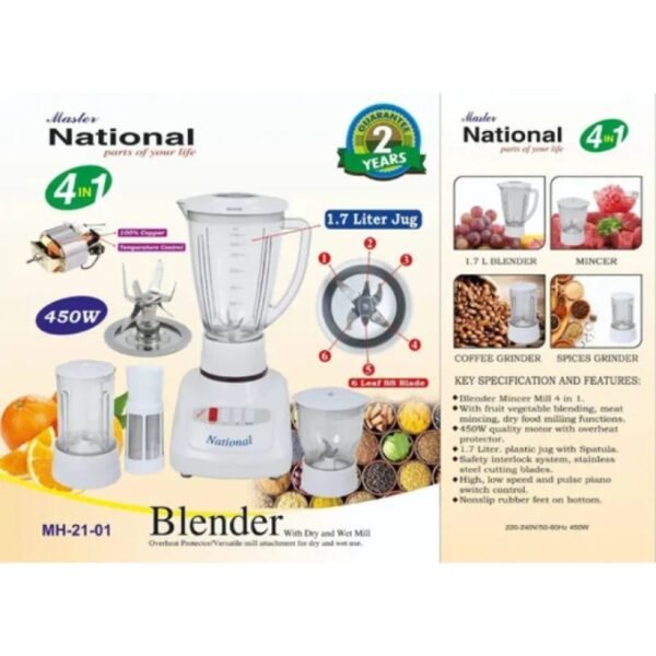 Master National 4 In 1 Blender