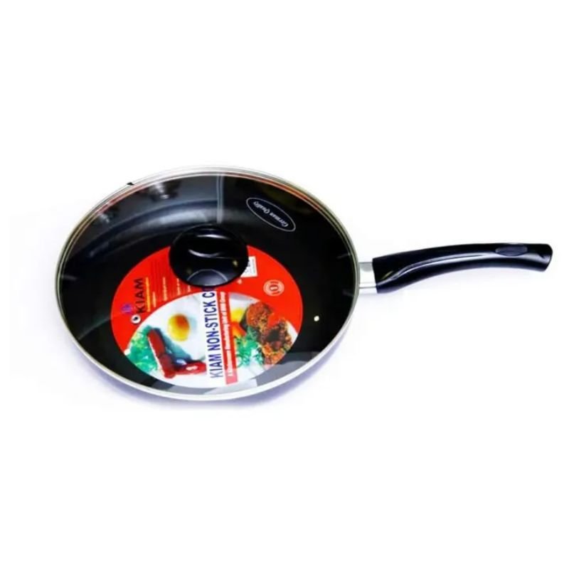 Kiam Non Stick Fry Pan With Glass Lid 26 Cm IB