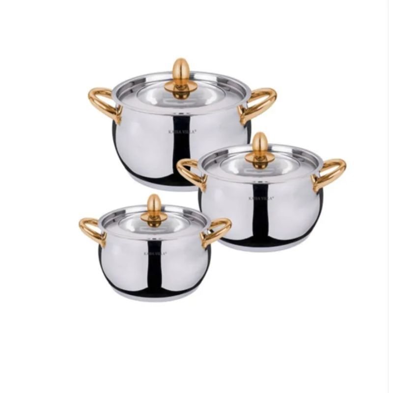 Kaisa Villa Stainless Steel Induction bottom 6pcs Cookware Set (KV-6644)