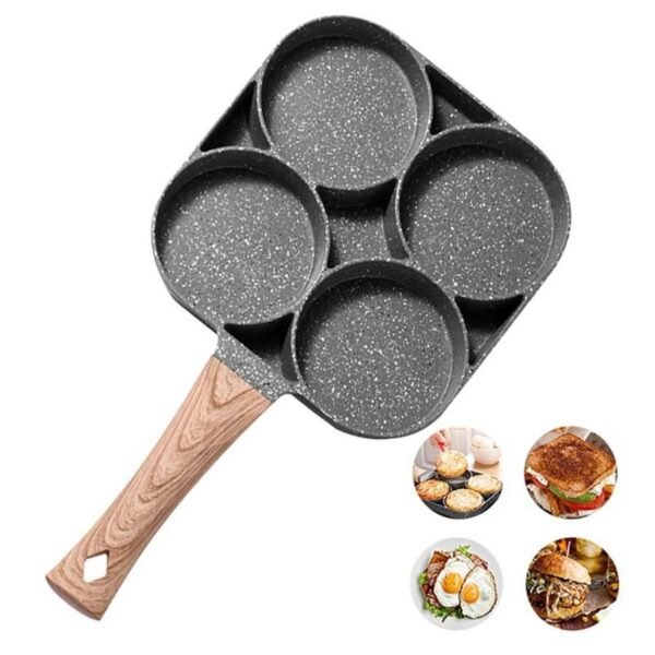 4 Hole Non Stick Frying Pan