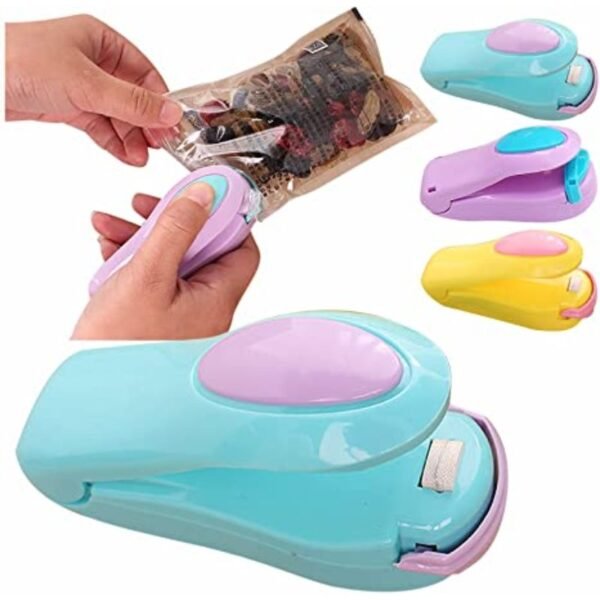 Mini Heat Sealer,Portable Handheld Sealing Household Machine, Hand Pressure Heat Vacuum Sealing Plastic Bag Sealer Machine For Food Saver,Rechargable