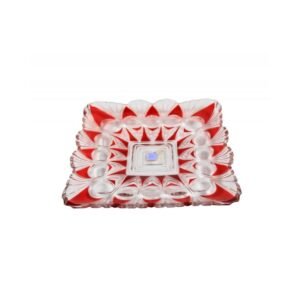 Serving Dish Square Shaped - Cherry Red