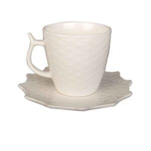 6 Sets Of Tea Cups & Saucers - White