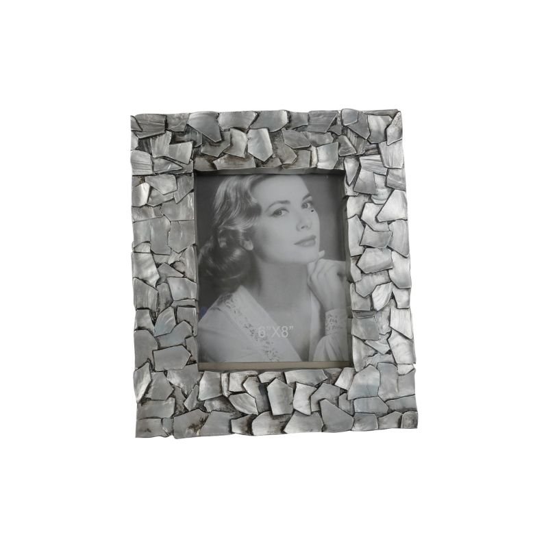 Mosaic Photo Frame – Silver – 6R