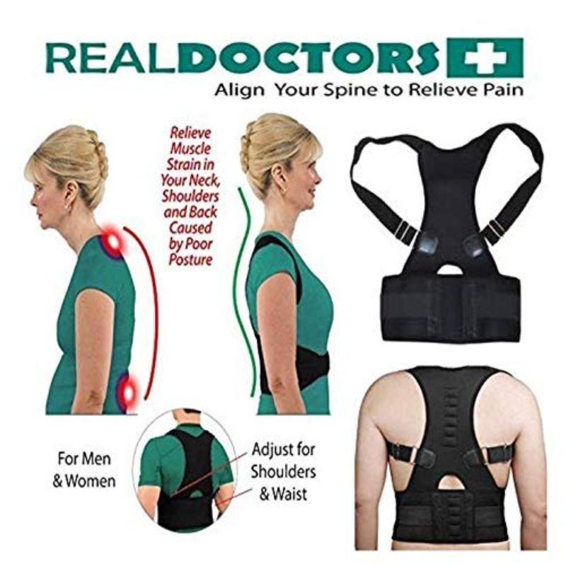 Real Doctors Posture Support Brace Back Pain