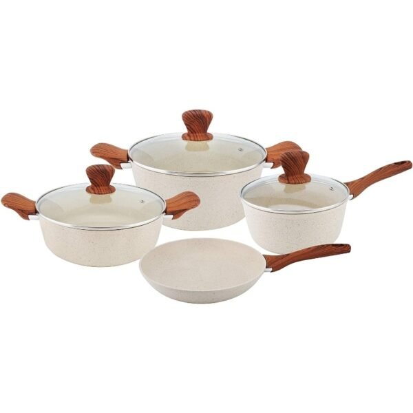 Jio Orgilal 7 Piece Granite Coating Cookware Set