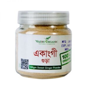 Wazih Organic Sweet Ginger Powder - 100 gm