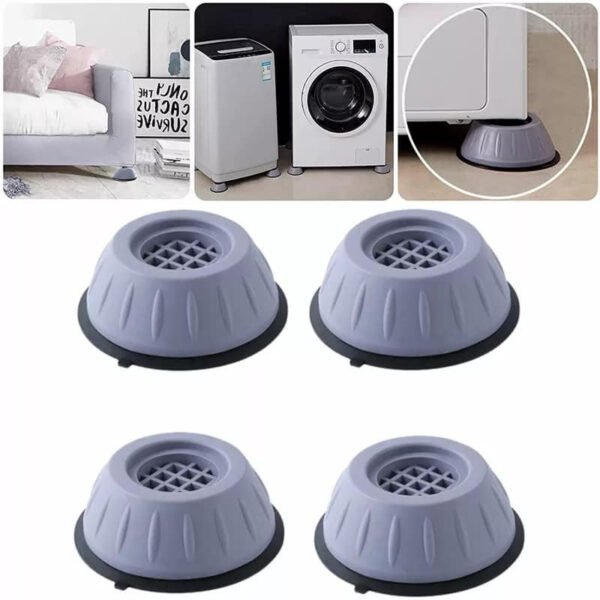 4pcs washing machine foot pad universal anti-vibration feet pads washing machine mat dryer fridge non-slip fixed base pad