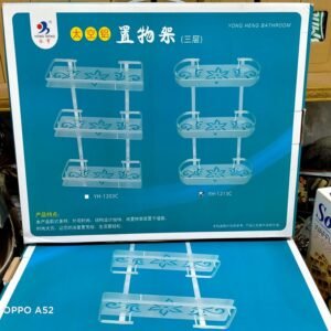 3 Tier Aluminum Bathroom Corner 2 ovl