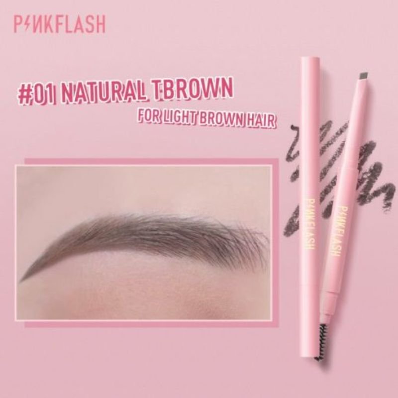 PINKFLASH Waterproof Auto Eyebrow Pencil #01 Natural Brown ( E09 )
