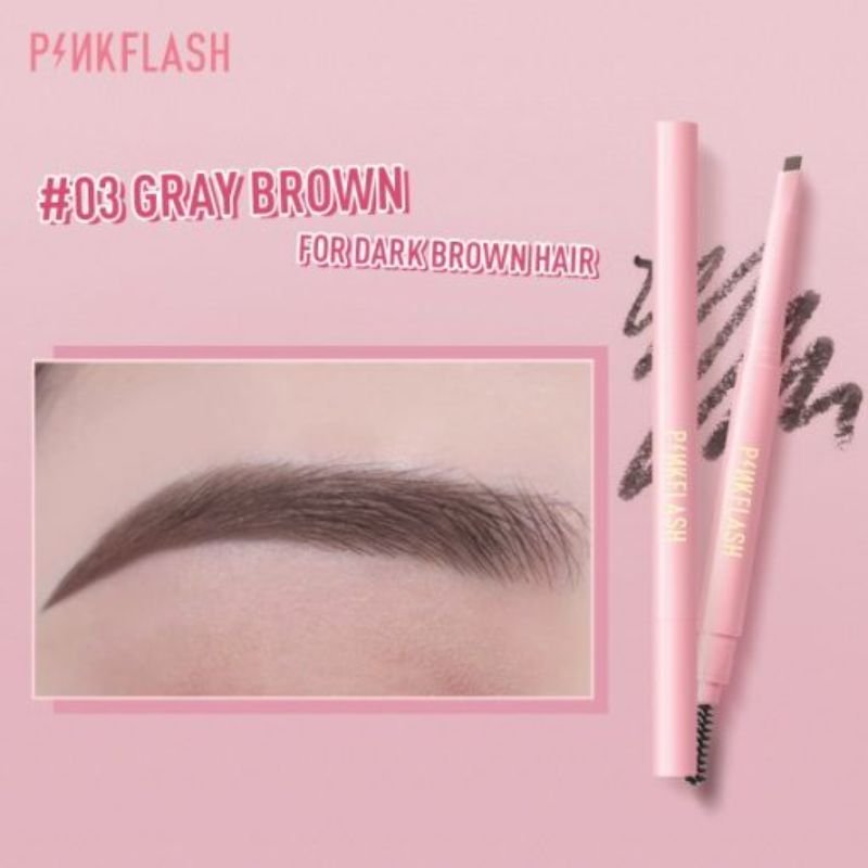 PINKFLASH Waterproof Auto Eyebrow Pencil #03 Gray Brown ( E09 )